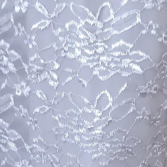 Long Gray/Silver-Color Lace Skirt - Picture 2 of 2